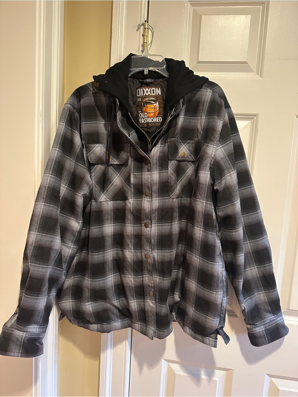 Dixxon Flannel The Old Fashioned 2XL Plaid Quilted Hooded Jacket